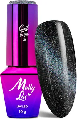 Produktbild von Magnetischer Hybrid-Nagellack mit Katzenaugen-Effekt Cat Eye Flashing Magic MollyLac 10g Nr. 151