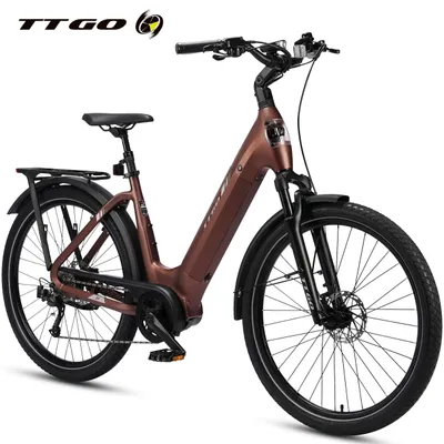 Produktbild von E-Bike Cityrad 28 Zoll, SUV, 75Nm Mittelmotor, 130km, Z5, für Damen und Herren 5 Stufen, Drehmomentsensor, Federsattelstütze, Elektrofahrrad, Pedelec