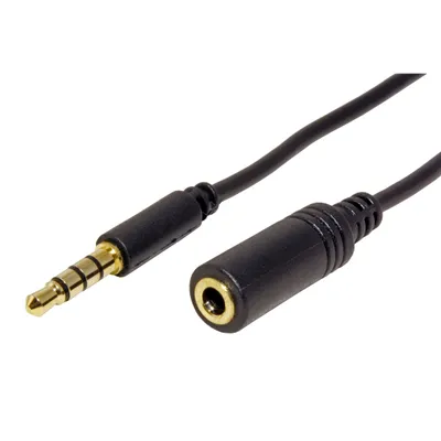Obrázek produktu pro Goobay 5m 3.5mm, 3.5mm, Samec, 3.5mm, Samice, 5 m, Černá