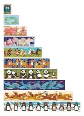 Obrázek produktu pro Progresivní puzzle 1,2,3..10 tučňáci, Londji