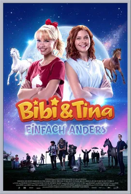 Immagine prodotto di Bibi & Tina - Poster - Semplicemente diversi + cornice a incastro, Shinsuke® Maxi in plastica argento, lastra in acrilico