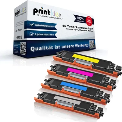 Immagine prodotto di 4 cartucce toner compatibili per HP Color LaserJet Pro MFP M176n, Color LaserJet Pro M177fw, CF350, CF351, CF352, CF353 - Confezione risparmio - Serie Color Office