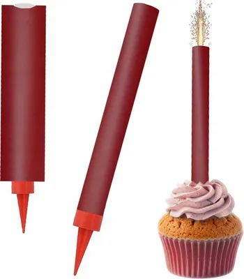 Obrázok produktu pre Tortová fontána Monocolor Farebný plamienok Torta Burgundy Burgundy Narodeniny 18cm