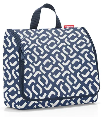 Produktbild von Reisenthel Toiletbag XL, Polyester, Blau, Weiß, Muster, Reißverschluss, 3 Taschen, 4 l