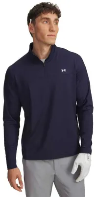 Image de Sweat-shirt Under Armour T2g à demi-fermeture éclair, bleu, taille L, homme