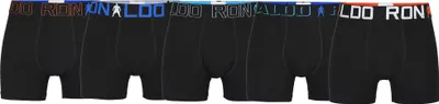 Produktbild von CR7 Jungen Boxershorts, 5er Pack - Cristiano Ronaldo Motive, Trunks, Baumwolle Stretch, Logobund Schwarz 158/164