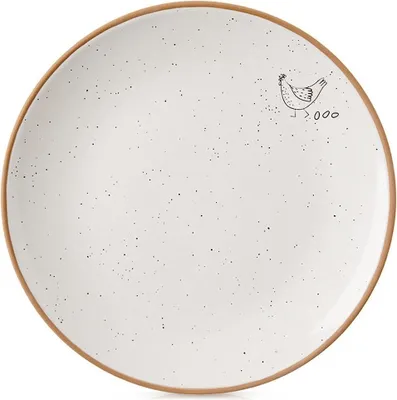 Produktbild von Kleiner Dessertteller für Kuchen Dessert Keramik Beige Creme 20 cm