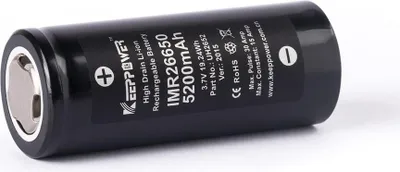 Produktbild von Keeppower IMR26650 - 5200mAh, 15A, 3,6V - 3,7V Li-Ion-Akku