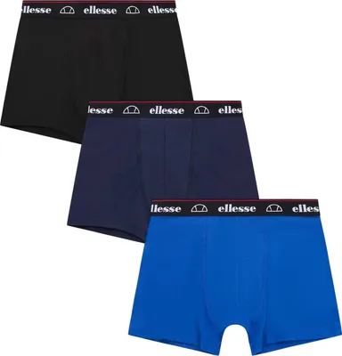 Produktbild von Ellesse - "Muxel885" Boxershorts für Herren (3er-Pack) HB316 (S) (Schwarz/Marine/Blau)