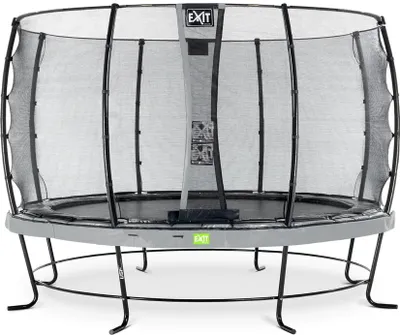Produktbild von EXIT Elegant Trampolin ø366cm mit Economy Sicherheitsnetz - grau