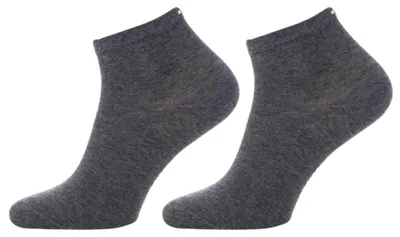 Produktbild von Tommy Hilfiger - Knöchelsocken für Damen, Glatt (3er-Pack) NA960 (35 EU - 38 EU) (Graphit)