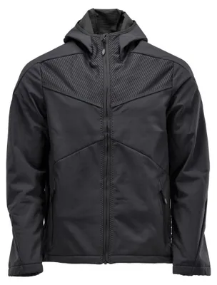 Produktbild von Mascot Soft Shell Jacke mit Kapuze Soft Shell Jacke Gr. 4XL, schwarz