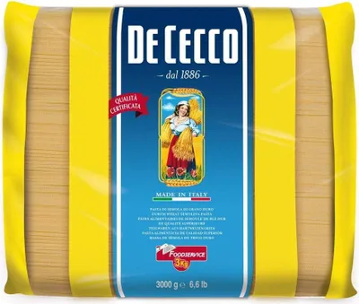 Produktbild von De Cecco Spaghetti Pasta di Semola di Grano Duro Hartweizengrieß Pasta 100% Italienische Pasta Längliche Pasta Packung mit 3Kg