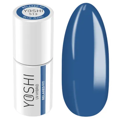 Produktbild von Yoshi | Hybrid-Nagellack - 513 Relaxed Fit - Hybrid-Gellack - Hybridlack - UV LED - 6ml - Profi Qualität - Dunkelblau