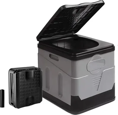 Image de Toilettes de voyage compactes et pliables, pour la randonnée et le camping