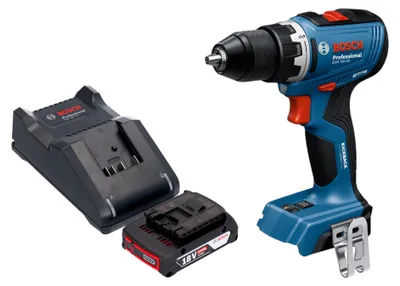Immagine prodotto di Bosch GSR 18V-65 Trapano avvitatore professionale a batteria 18 V 63 Nm brushless + 1x batteria ricaricabile 2,0 Ah + caricabatterie