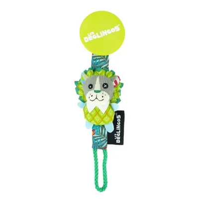 Image de attache-sucette lion vert 13 cm