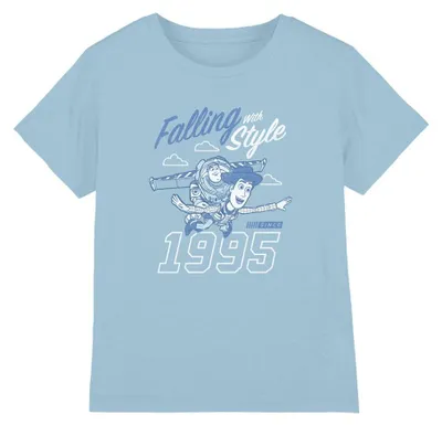 Immagine prodotto di Toy Story - Maglietta "Falling With Style" per bambini TV33684 (128) (Azzurro)