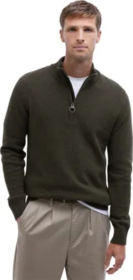 Produktbild von Barbour Pullover meliert dunkelgrün Wolle