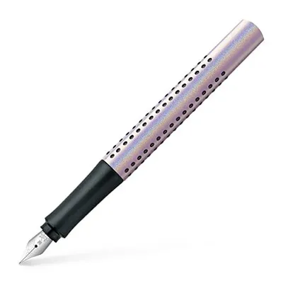 Produktbild von Faber-Castell 140844 - Füller Grip Edition Glam, Federbreite M, pearl, 1 Stück