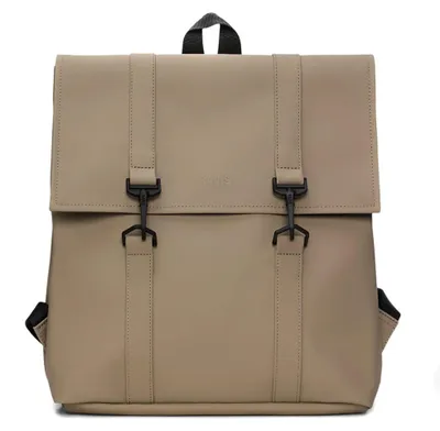 Produktbild von Rains MSN Bag Mini W3 Rucksack, Beige, wasserdicht, 13 L Volumen, 34x31x12 cm