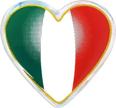 Produktbild von 4R Quattroerre.it 497 3D Aufkleber Italien Herz