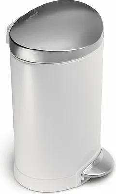 Produktbild von simplehuman CW1835CB, 6 l, andere, Edelstahl, Edelstahl, Weiß, Terrasse, 236 mm