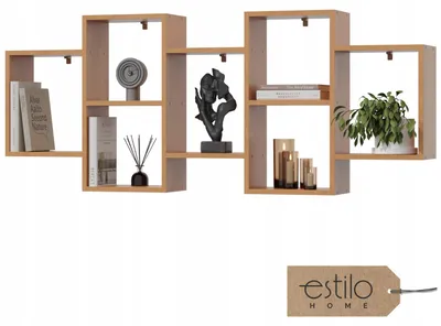 Produktbild von Wandregal Erle 160cm – Hängeregal aus MDF – Bücherregal für Wohnzimmer, Schlafzimmer, Küche