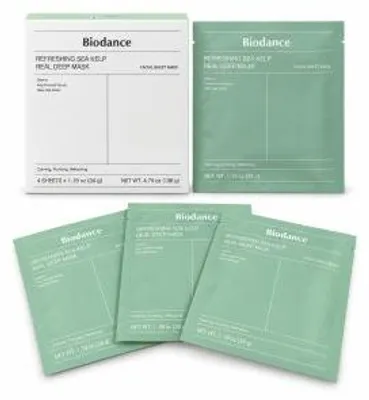 Zdjęcie produktu dla Biodance Głęboko nawilżająca maseczka Refreshing Sea Kelp Real Deep Mask 4 x 34 g