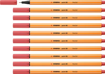 Image de Stabilo - Fineliner Punkt 88/47 F Rosty Red | 1 pièce | 10 pièces