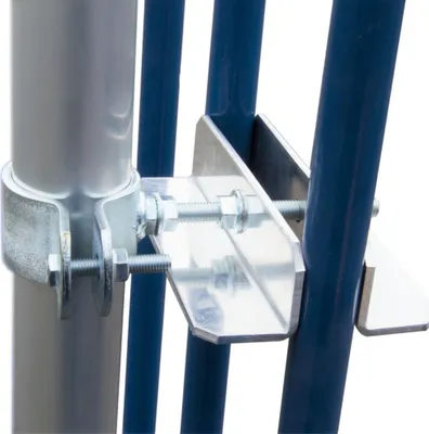 Produktbild von PremiumX Klemmhalter 100cm Ø 50mm ALU SAT Geländer Halter mit Schellen