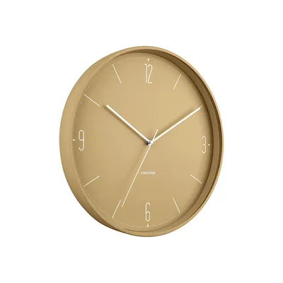 Produktbild von Karlsson - Wanduhr Numbers & Lines - Ockergelb - Ø40cm