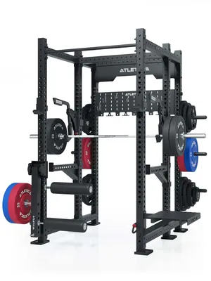Produktbild von ATLETICA R8 Legend | Power Rack 6-Pfosten Power Rack | Optimiert fürs Beintraining | Monolifts, Leg Curl Attachment, Step-Up Plattform