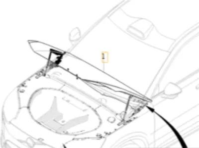 Zdjęcie produktu dla VOLVO EX90 maska silnika oryginalna 32372545 OE