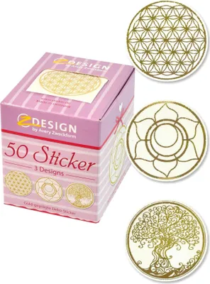 Produktbild von AVERY Zweckform ZDesign Sticker auf Rolle "Lebensblume" 50 Stück
