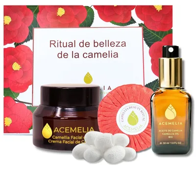 Gesichtspflegeset mit Camelia-Öl, 4-teilig, SAHO Ritual