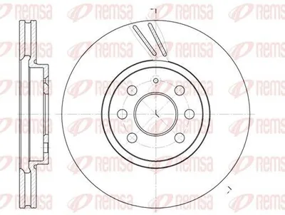 Obrázek produktu pro 2x brzdový kotouč REMSA 6684.10 přední pro OPEL Meriva A (X03) ASTRA J COMBO Tour