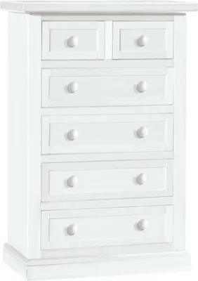 Immagine prodotto di Milani Home - cassettiera in legno massello 63 x 37 x 98 cm, bianco