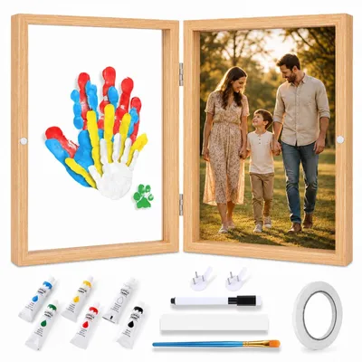 Productafbeelding van Handafdrukset voor Familie met Fotolijst en Verf