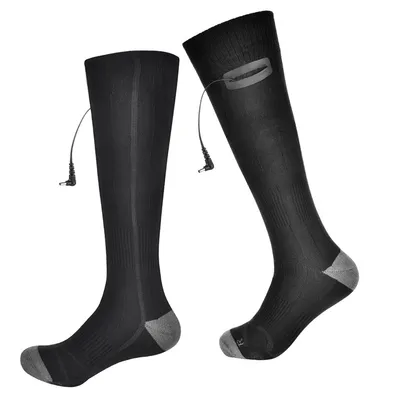 Produktbild von USB Heizsocken, Elektrisch beheizbare Thermosocken, waschbar, für Outdoor-Aktivitäten wie Arbeit, Angeln, Wandern & Camping, bis 50 °C