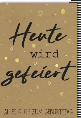 Produktbild von Geburtstag - Glückwunschkarte im Format 11,5 x 17 cm mit Umschlag