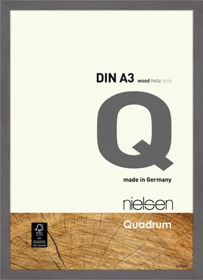 Produktbild von nielsen Holz Bilderrahmen Quadrum, 29,7x42 cm (A3), Grau
