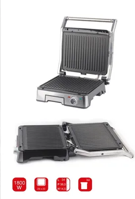 Immagine prodotto di Ardes Griglia di contatto AR1S40 nero antiaderente 1800W con termostato regolabile