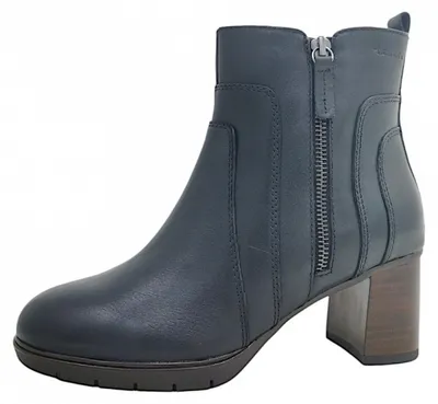 Imagen del producto de Tamaris: Botas cómodas para mujer, con cremallera, color negro, para uso diario