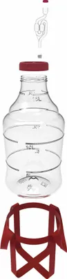 Produktbild von Weinballon aus Plastik mit Tragegurten 15 L