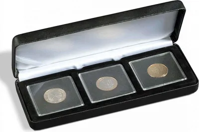 Produktbild von Münzetui NOBILE für 3 QUADRUM-Kapseln, schwarz