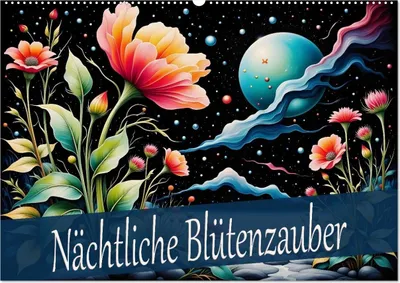 Produktbild von Nächtliche Blütenzauber (Wandkalender 2027 DIN A2 quer), CALVENDO Monatskalender