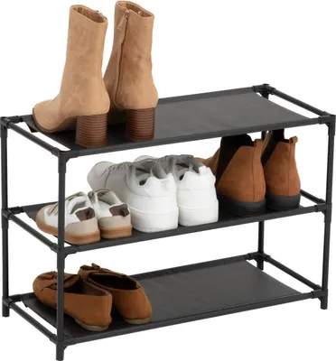 Produktbild von 5five Simply Smart | Schuhschrank - 3-stufig - Schwarz - Platzsparend - Modernes Design - Viel Stauraum