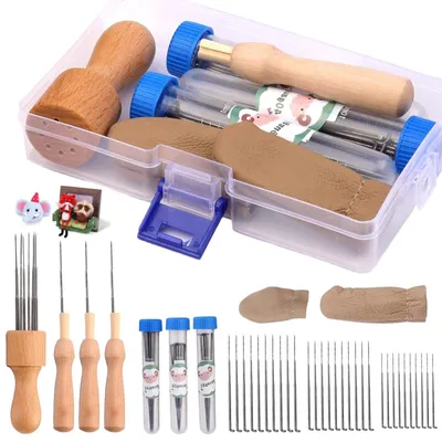 Image de Solidchoice - Kits de démarrage de 39 pièces pour la technique de feutrage à l'aiguille
