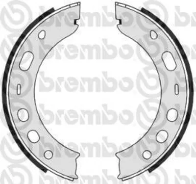Produktbild von Brembo Bremsbackensatz, Feststellbremse Hinterachse S 65 503